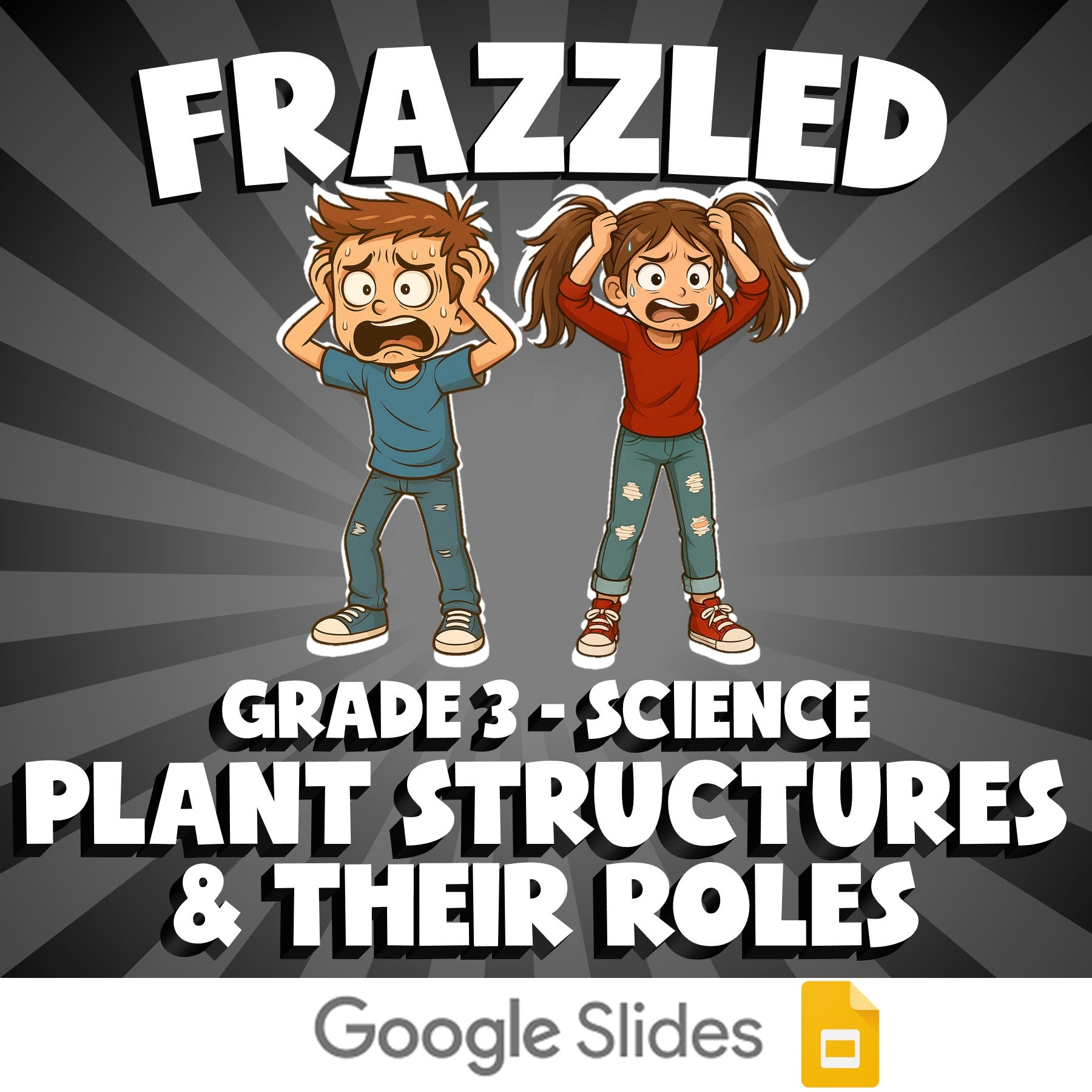 Plant Structures & Their Roles FRAZZLED Science Game - No Prep Grade 3 Review