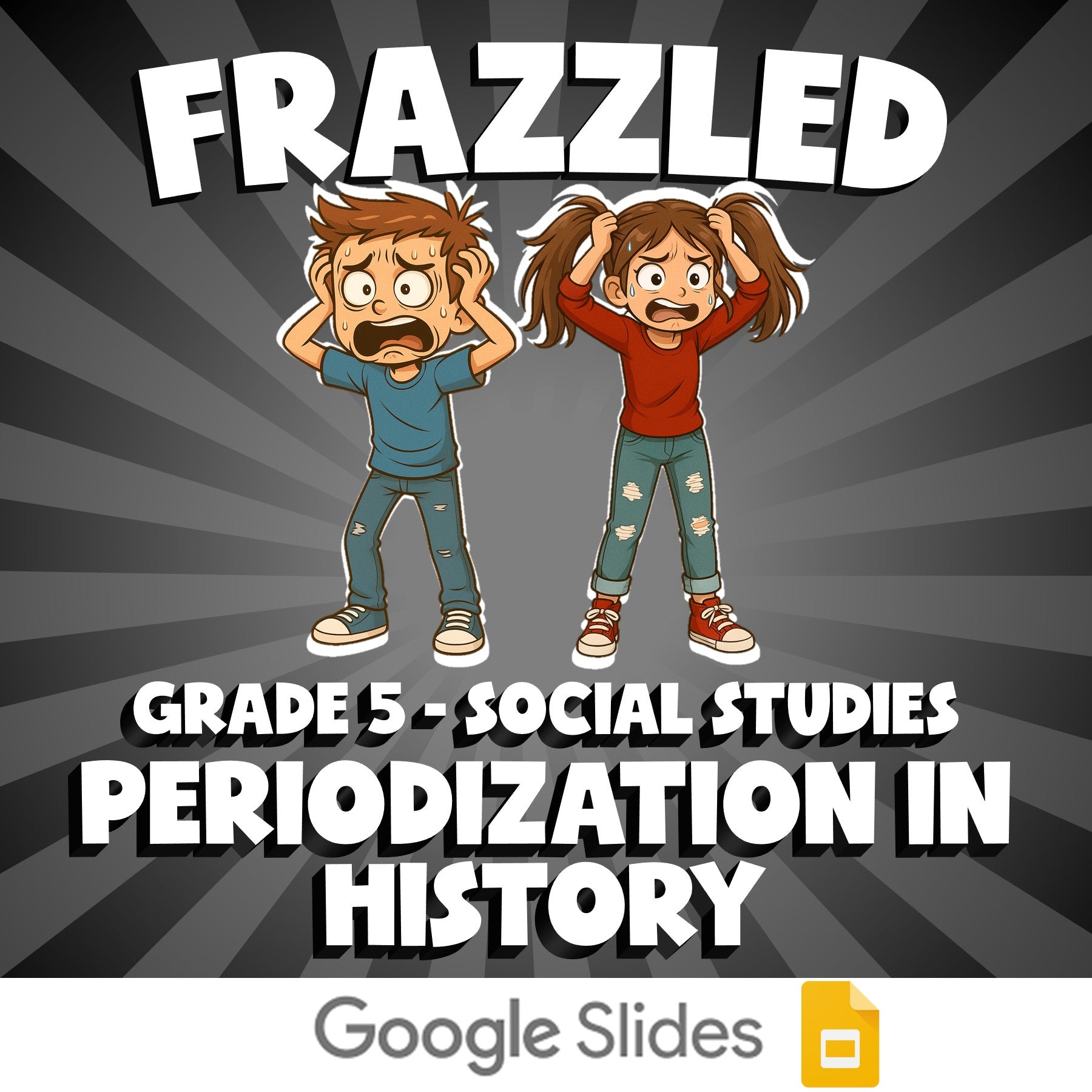 Periodization in History FRAZZLED Socials Game - No Prep Grade 5 Review Activity