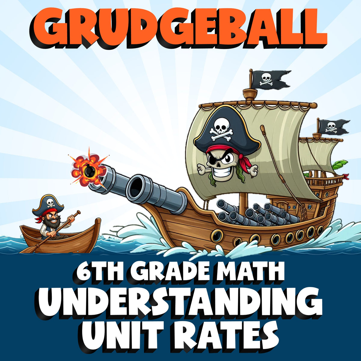 Understanding Unit Rates GRUDGEBALL Math Game - No Prep Grade 6 Review Activity