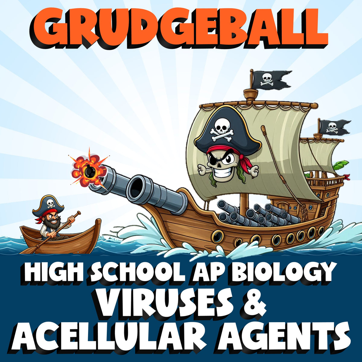 Viruses & Acellular Agents GRUDGEBALL Science Game - No Prep AP Biology Review