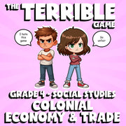 Colonial Economy & Trade THE TERRIBLE GAME - No Prep Grade 4 Socials Review