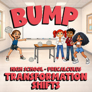 Transformation Shifts BUMP Math Game - No Prep PreCalculus Review Activity