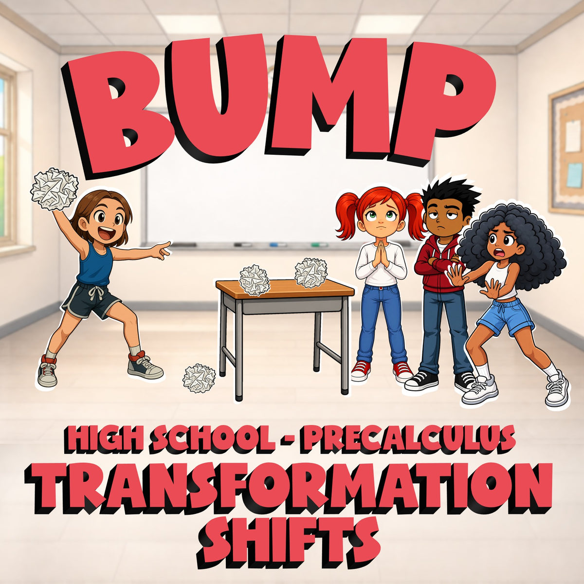Transformation Shifts BUMP Math Game - No Prep PreCalculus Review Activity