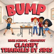 Classify Triangles By Sides BUMP Math Game - No Prep Geometry Review Activity