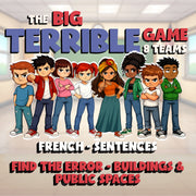 Find the Error - Buildings & Public Spaces BIG TERRIBLE GAME - French Exercise