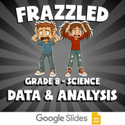 Data & Analysis FRAZZLED Science Game - No Prep Grade 8 Review Activity