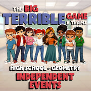 Independent Events BIG TERRIBLE GAME - No Prep Geometry Math Review Activity