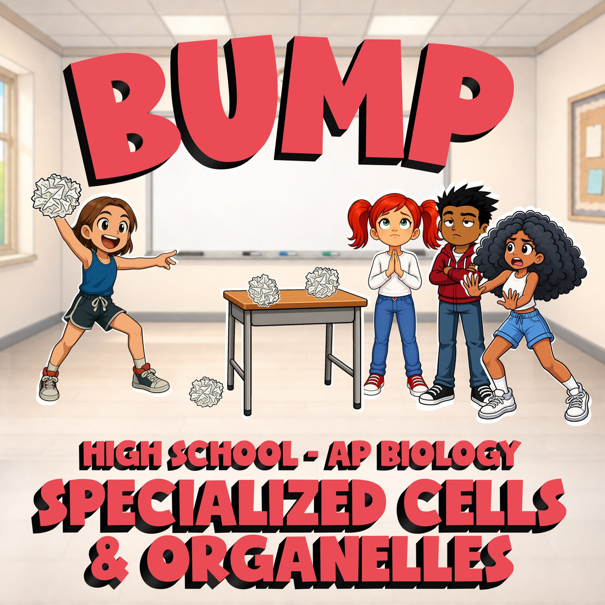 Specialized Cells & Organelles BUMP Science Game - No Prep AP Biology Review