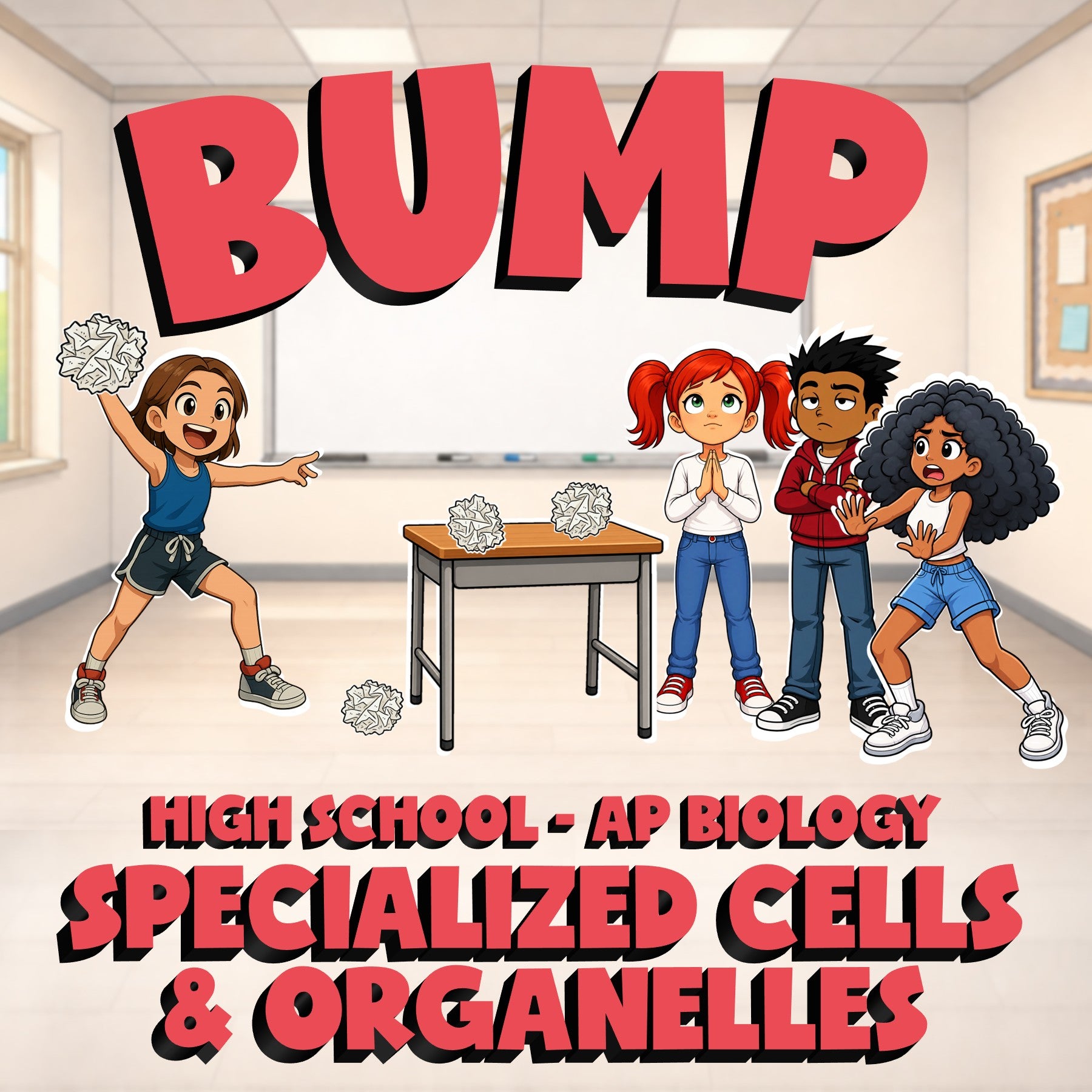 Specialized Cells & Organelles BUMP Science Game - No Prep AP Biology Review