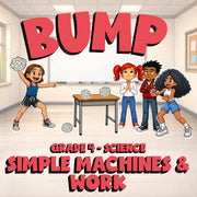 Simple Machines & Work BUMP Science Game - No Prep Grade 4 Review Activity