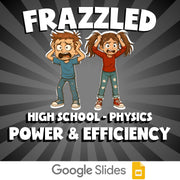 Power & Efficiency FRAZZLED Science Game - No Prep Physics Review Activity