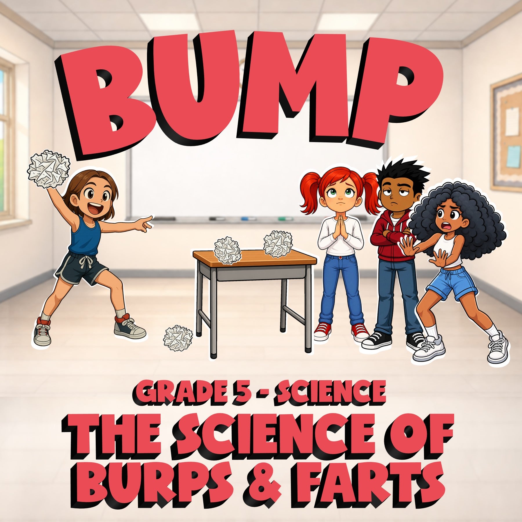 The Science of Burps & Farts BUMP Science Game - No Prep Grade 5 Review Activity