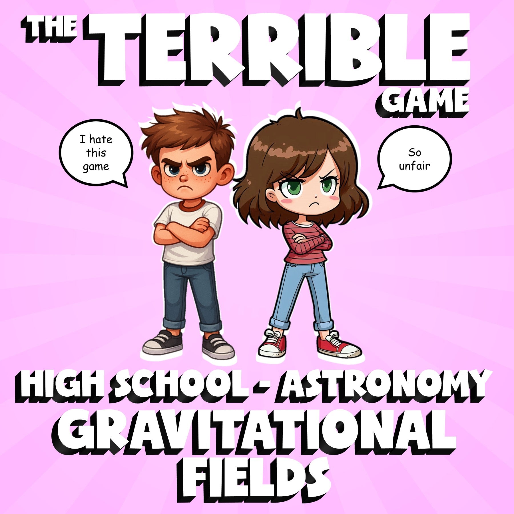 Gravitational Fields THE TERRIBLE GAME - No Prep Astronomy Science Review
