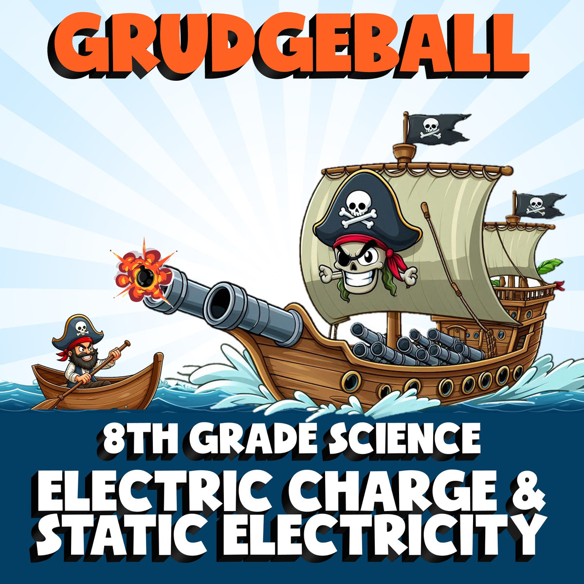 Electric Charge & Static Electricity GRUDGEBALL Science Game - No Prep Grade 8