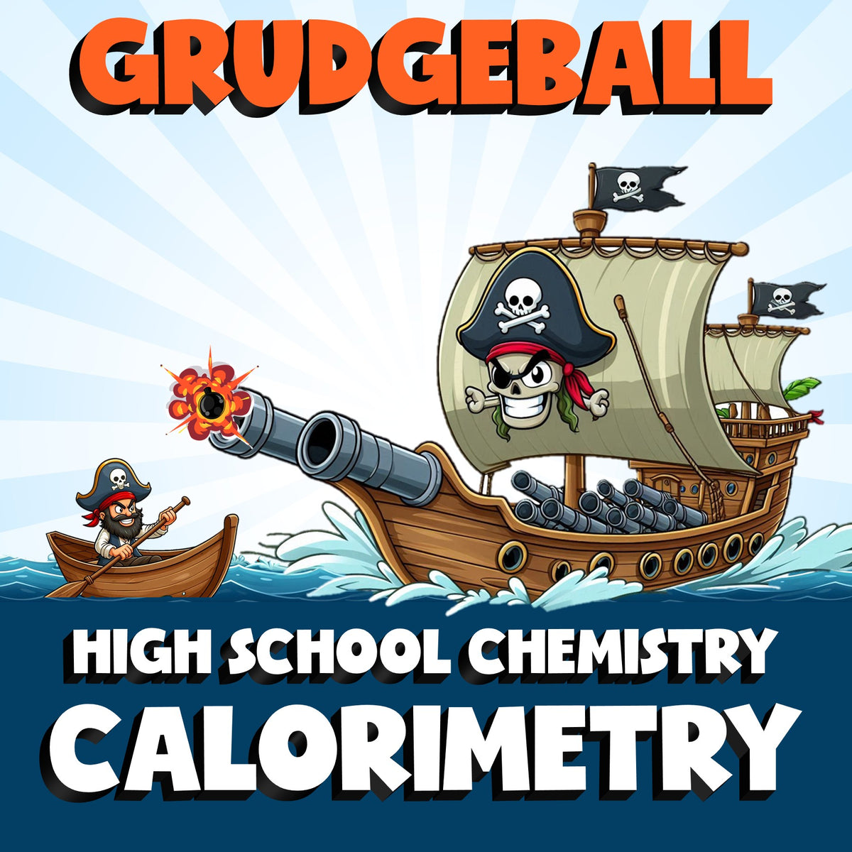 Calorimetry GRUDGEBALL Science Game - No Prep Chemistry Review Activity