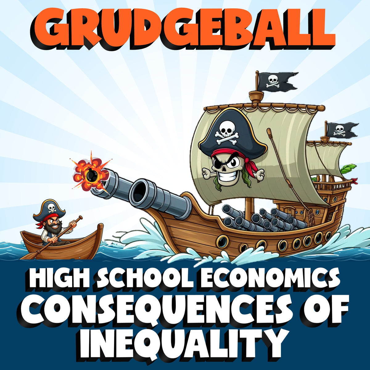 Consequences of Inequality GRUDGEBALL Economics Game - No Prep Review Activity