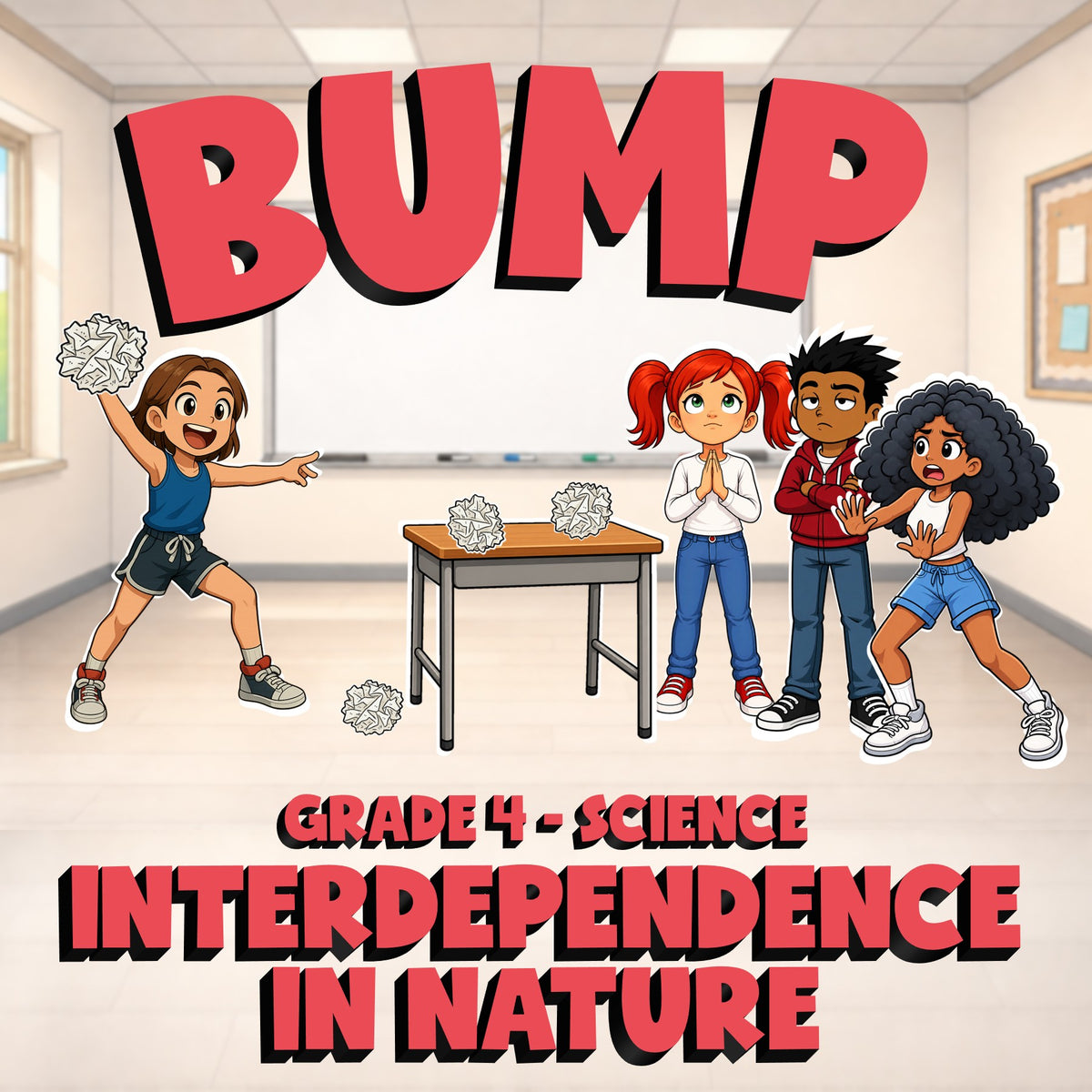Interdependence in Nature BUMP Science Game - No Prep Grade 4 Review Activity