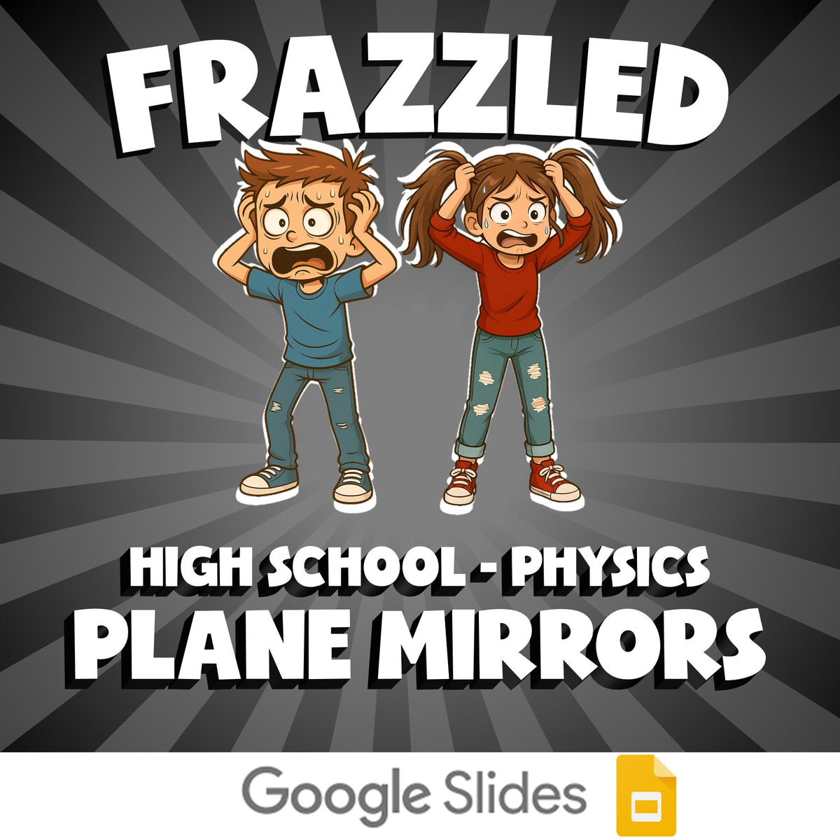 Plane Mirrors FRAZZLED Science Game - No Prep Physics Review Activity