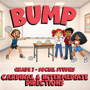 Cardinal & Intermediate Directions BUMP Socials Game - No Prep Grade 3 Review