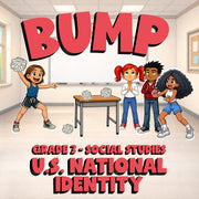 U.S. National Identity BUMP Socials Game - No Prep Grade 3 Review Activity