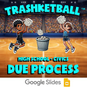 Due Process TRASHKETBALL Civics Game - No Prep Review Activity