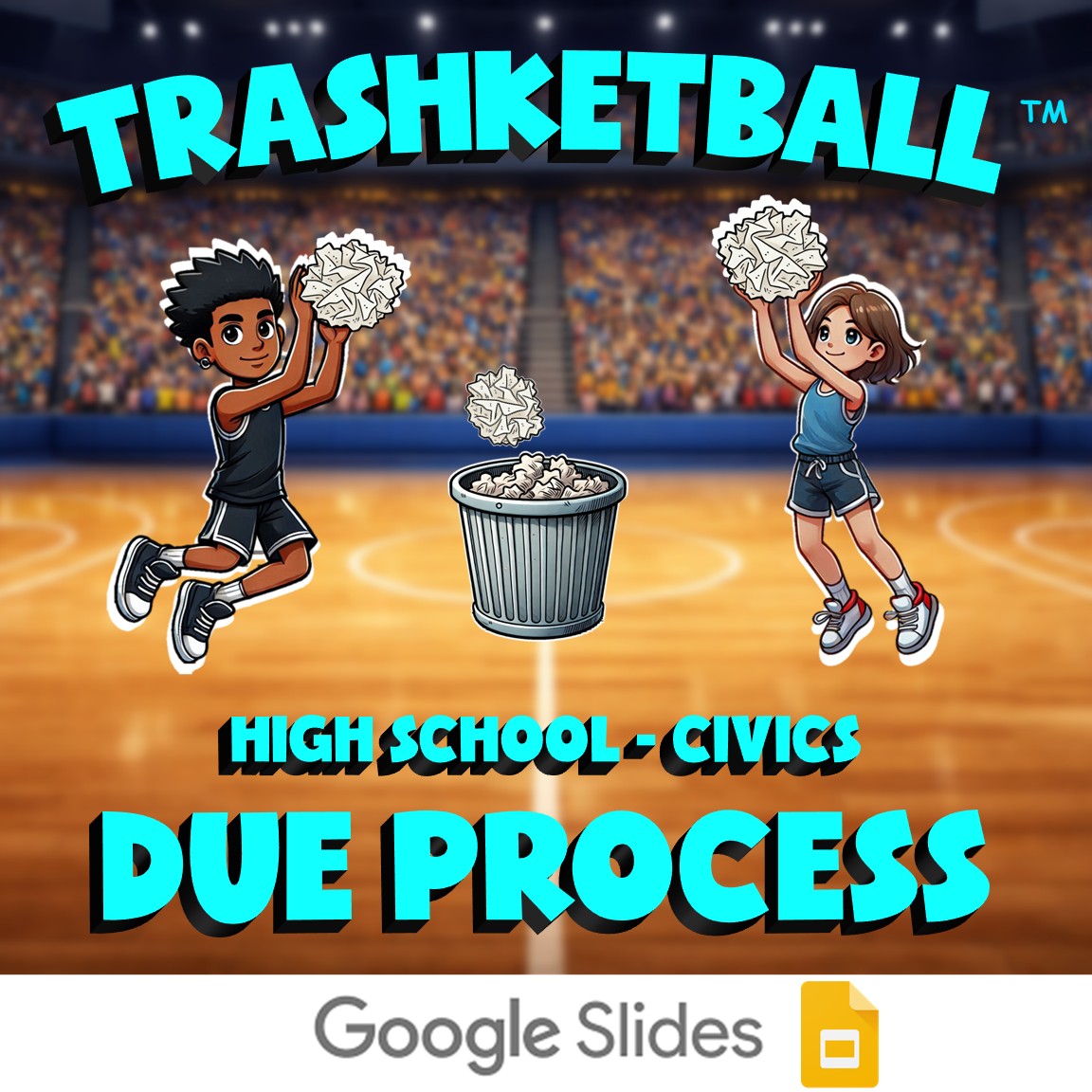 Due Process TRASHKETBALL Civics Game - No Prep Review Activity