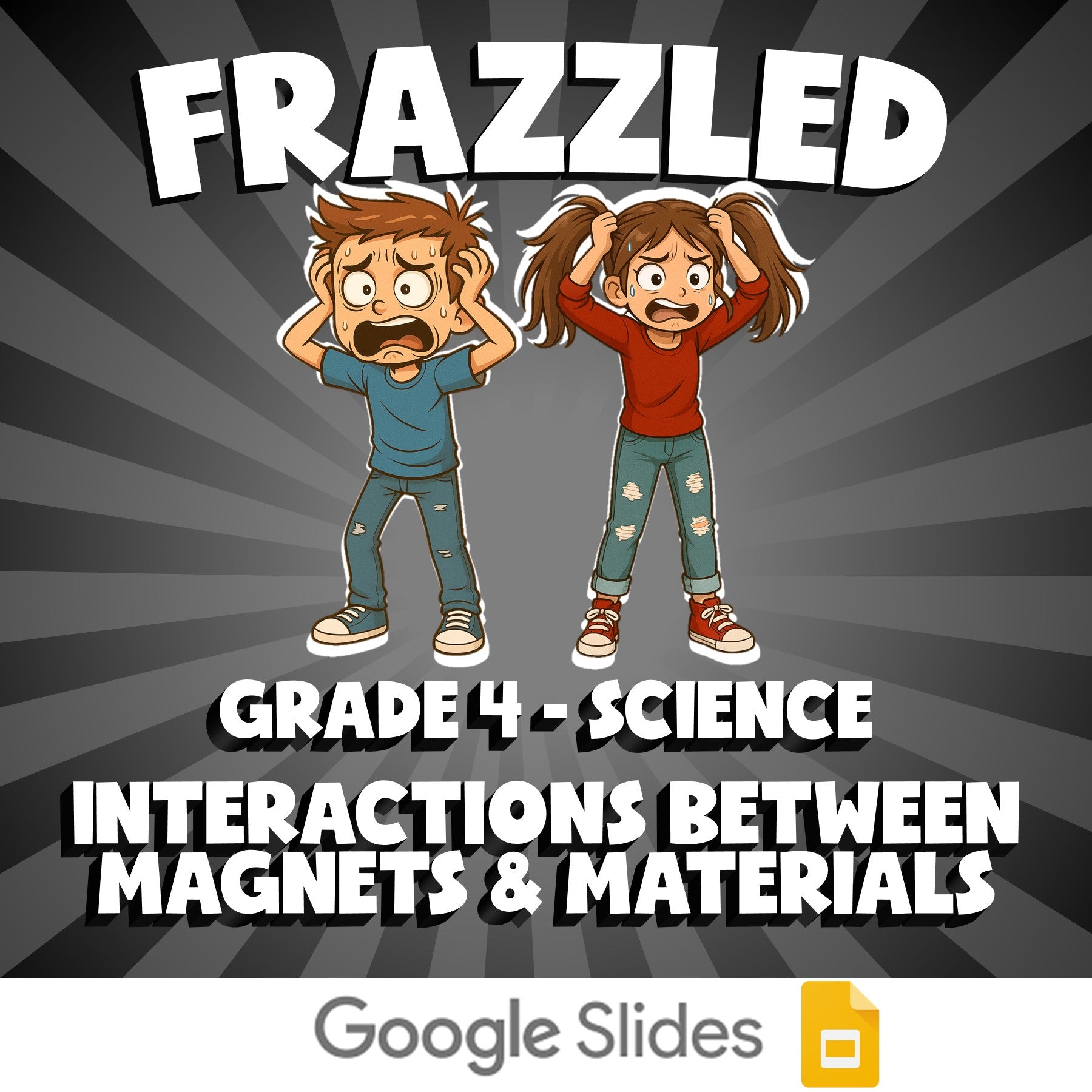 Interactions Between Magnets & Materials FRAZZLED Science Game - No Prep Grade 4