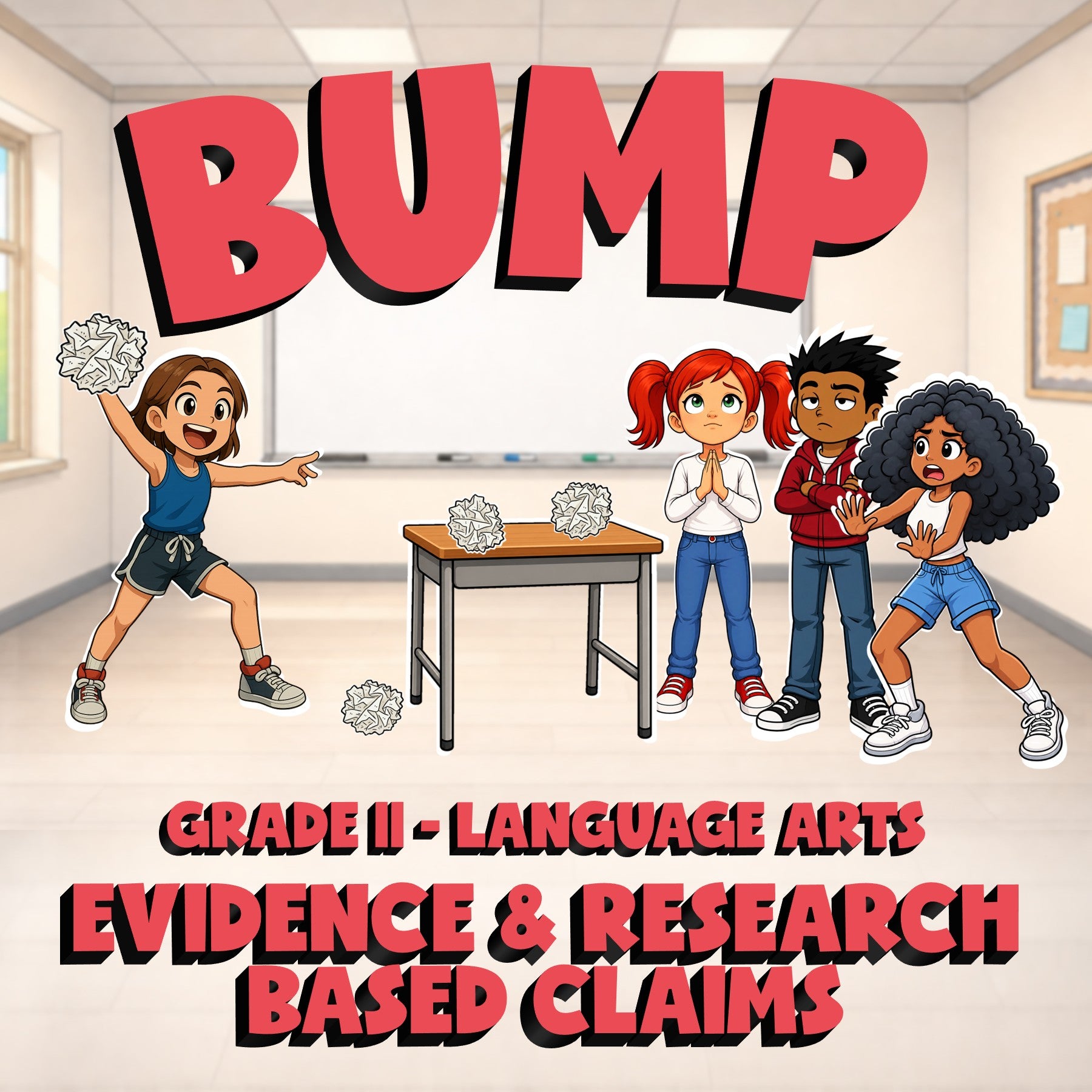 Evidence & Research Based Claims BUMP ELA Game - No Prep Grade 11 Review