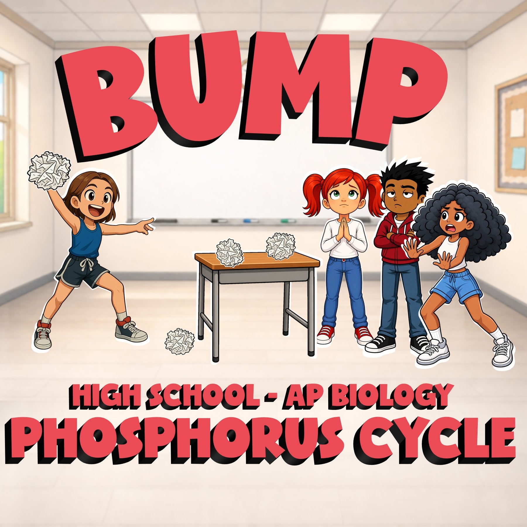 Phosphorus Cycle BUMP Science Game - No Prep AP Biology Review Activity