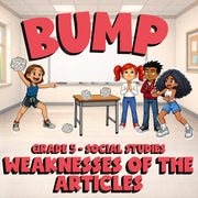 Weaknesses of the Articles BUMP Socials Game - No Prep Grade 5 Review Activity