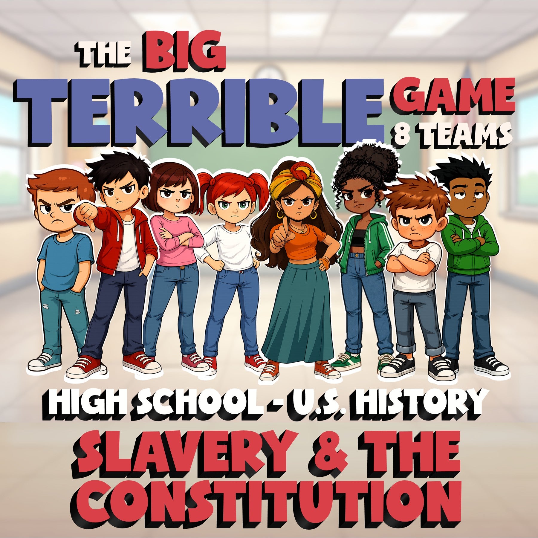 Slavery & the Constitution BIG TERRIBLE GAME - No Prep U.S. History Review