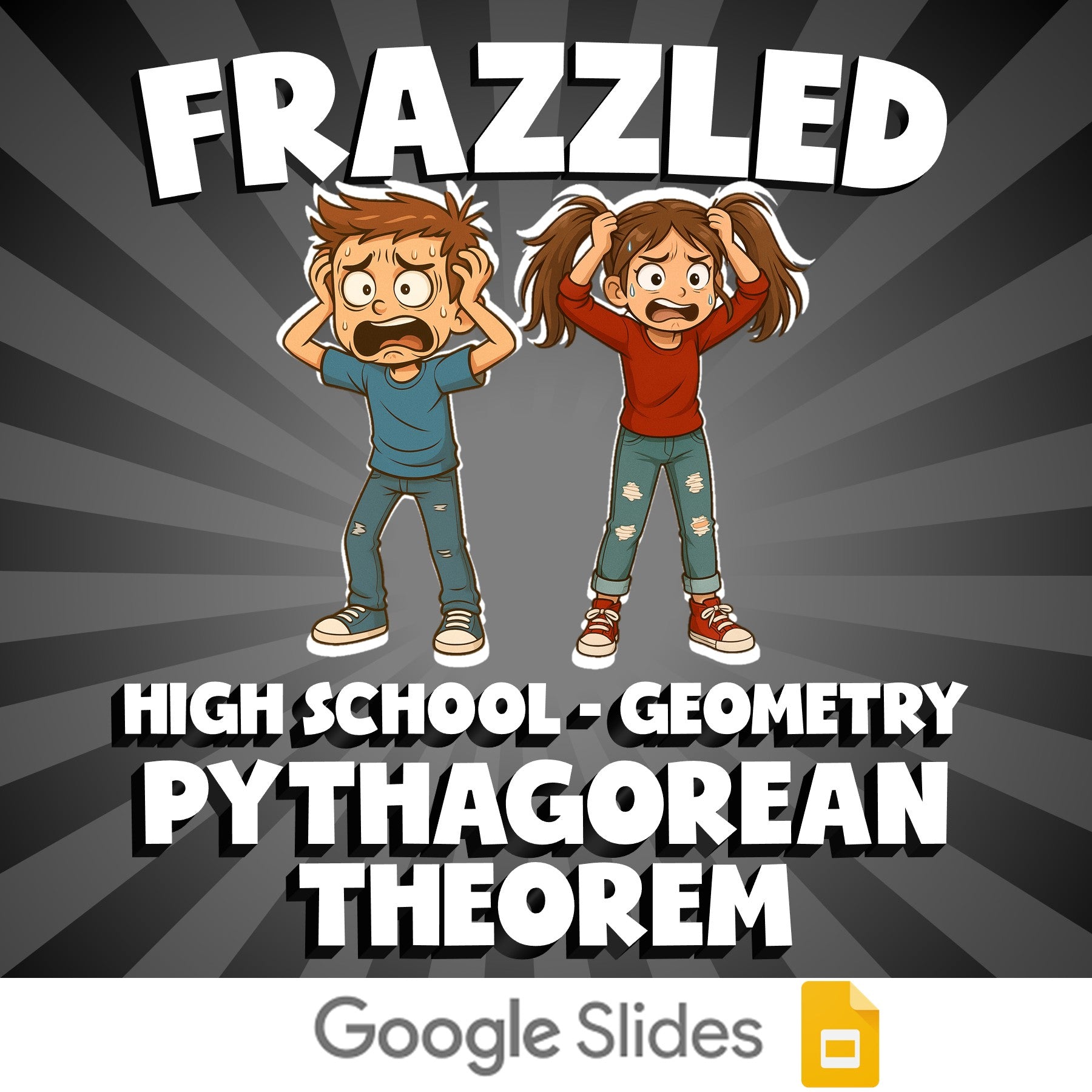 Pythagorean Theorem FRAZZLED Math Game - No Prep Geometry Review Activity