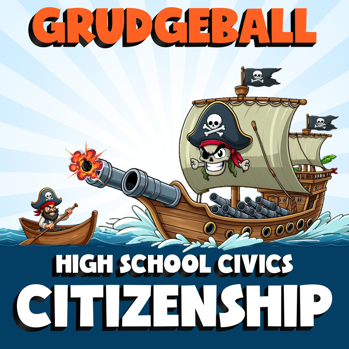 Citizenship GRUDGEBALL Civics Game - No Prep Review Activity