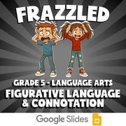 Figurative Language & Connotation FRAZZLED ELA Game - No Prep Grade 5 Review