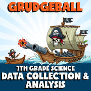 Data Collection & Analysis GRUDGEBALL Science Game - No Prep Grade 7 Review