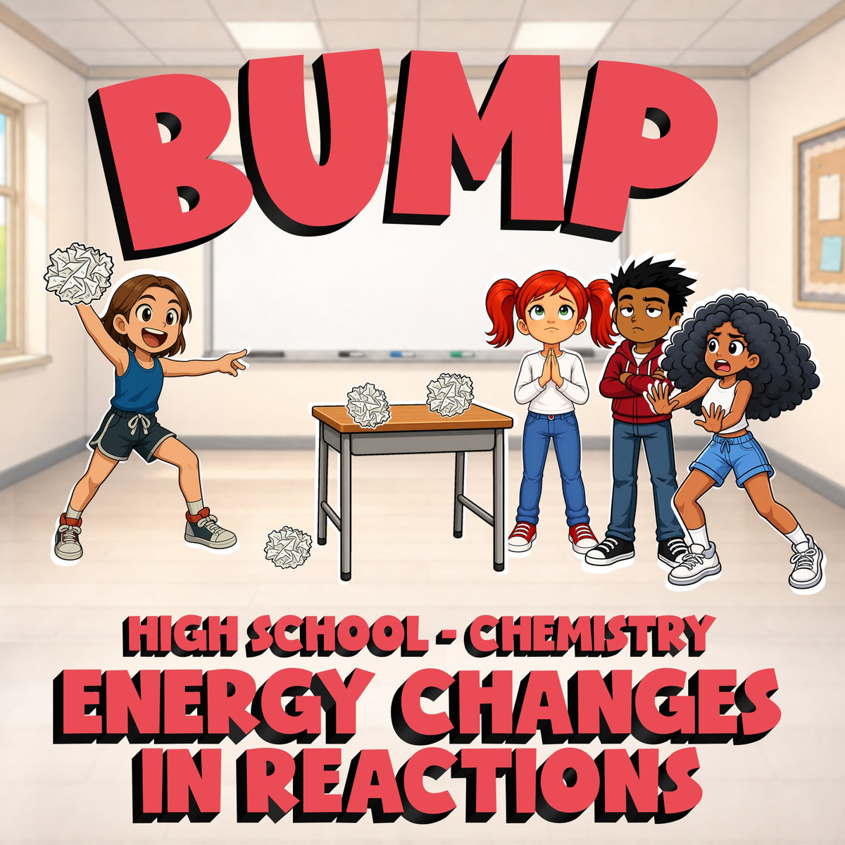 Energy Changes in Reactions BUMP Science Game - No Prep Chemistry Review