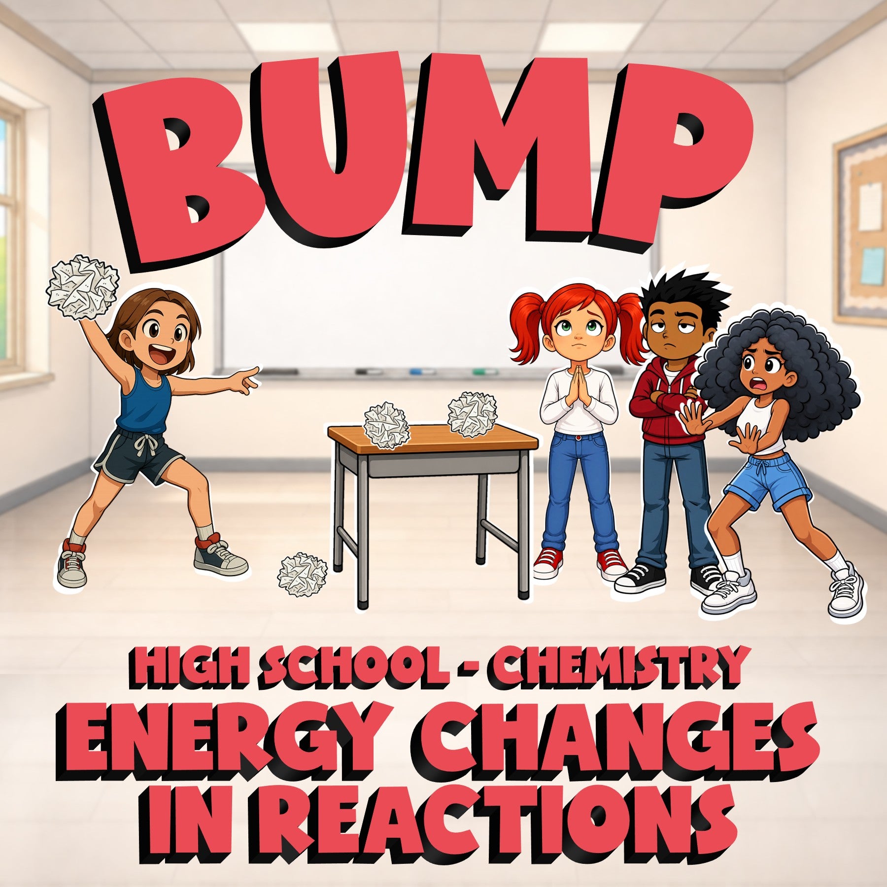 Energy Changes in Reactions BUMP Science Game - No Prep Chemistry Review