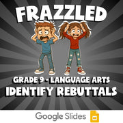 Identify Rebuttals FRAZZLED ELA Game - No Prep Grade 9 Review Activity