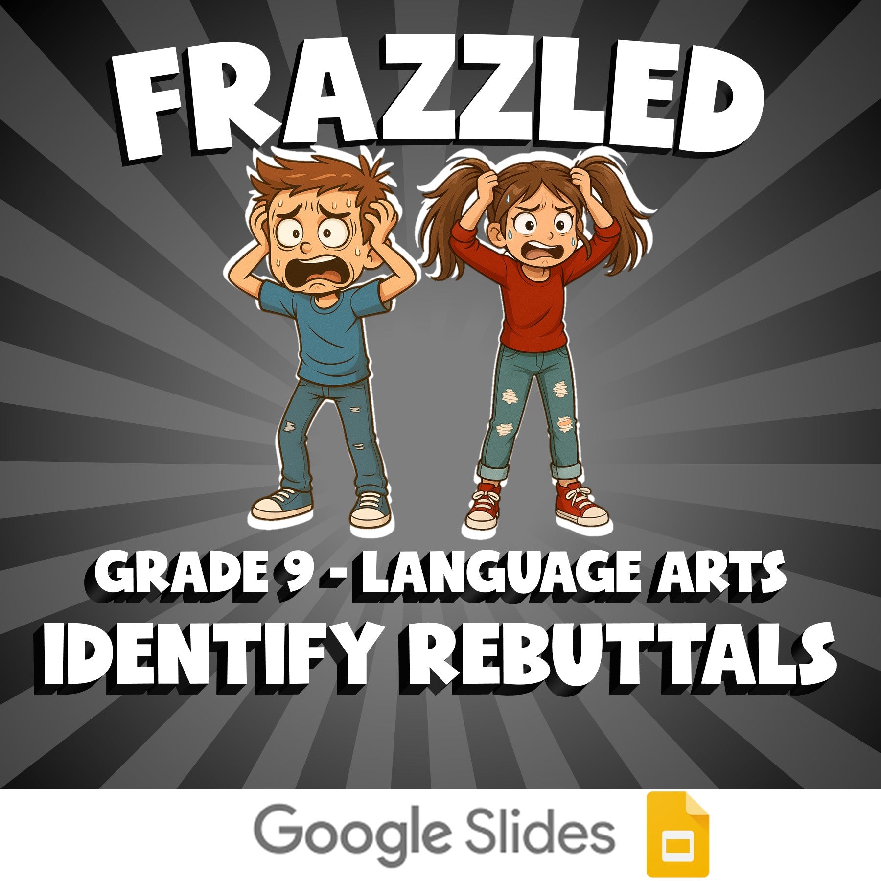 Identify Rebuttals FRAZZLED ELA Game - No Prep Grade 9 Review Activity