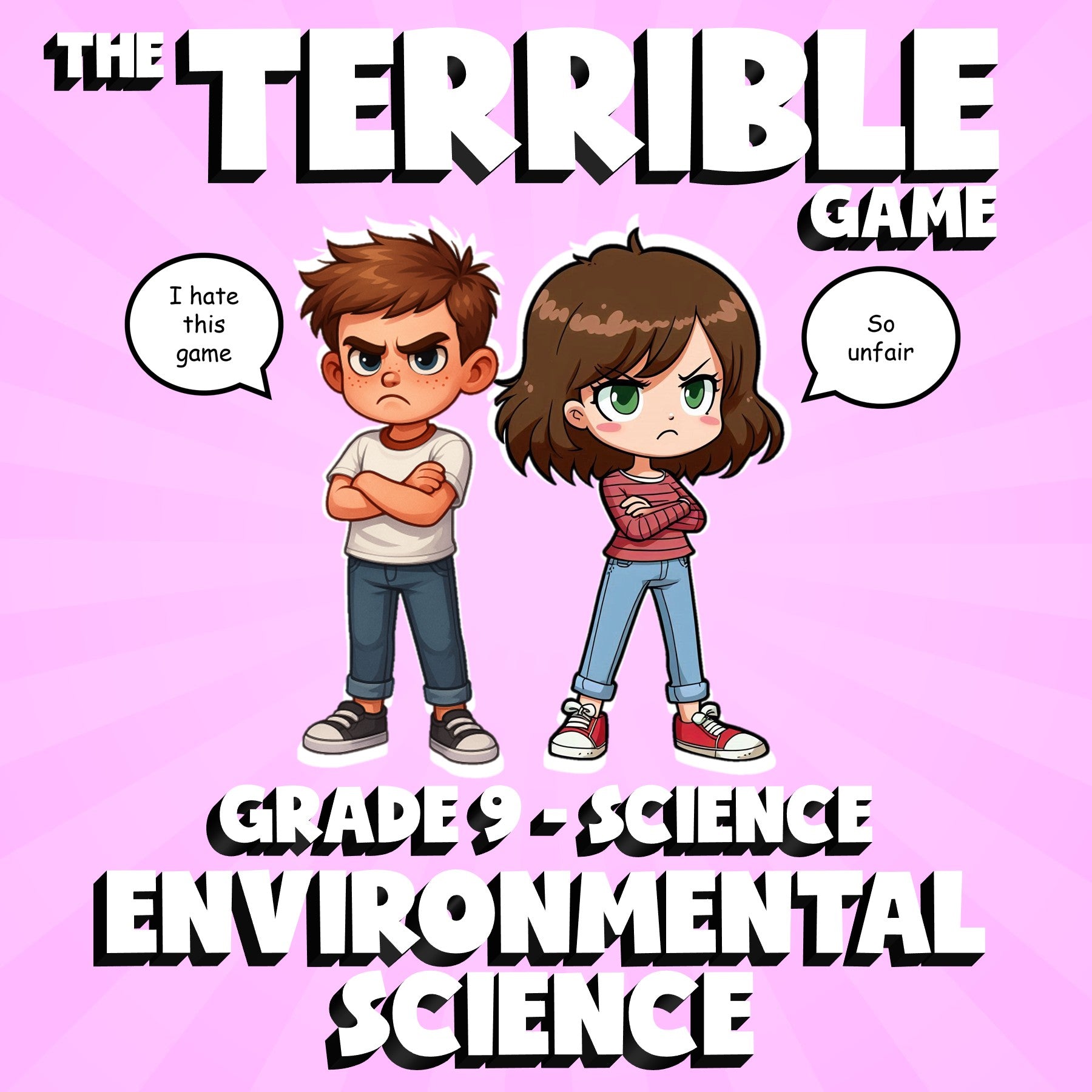 Environmental Science THE TERRIBLE GAME - No Prep Grade 9 Science Review