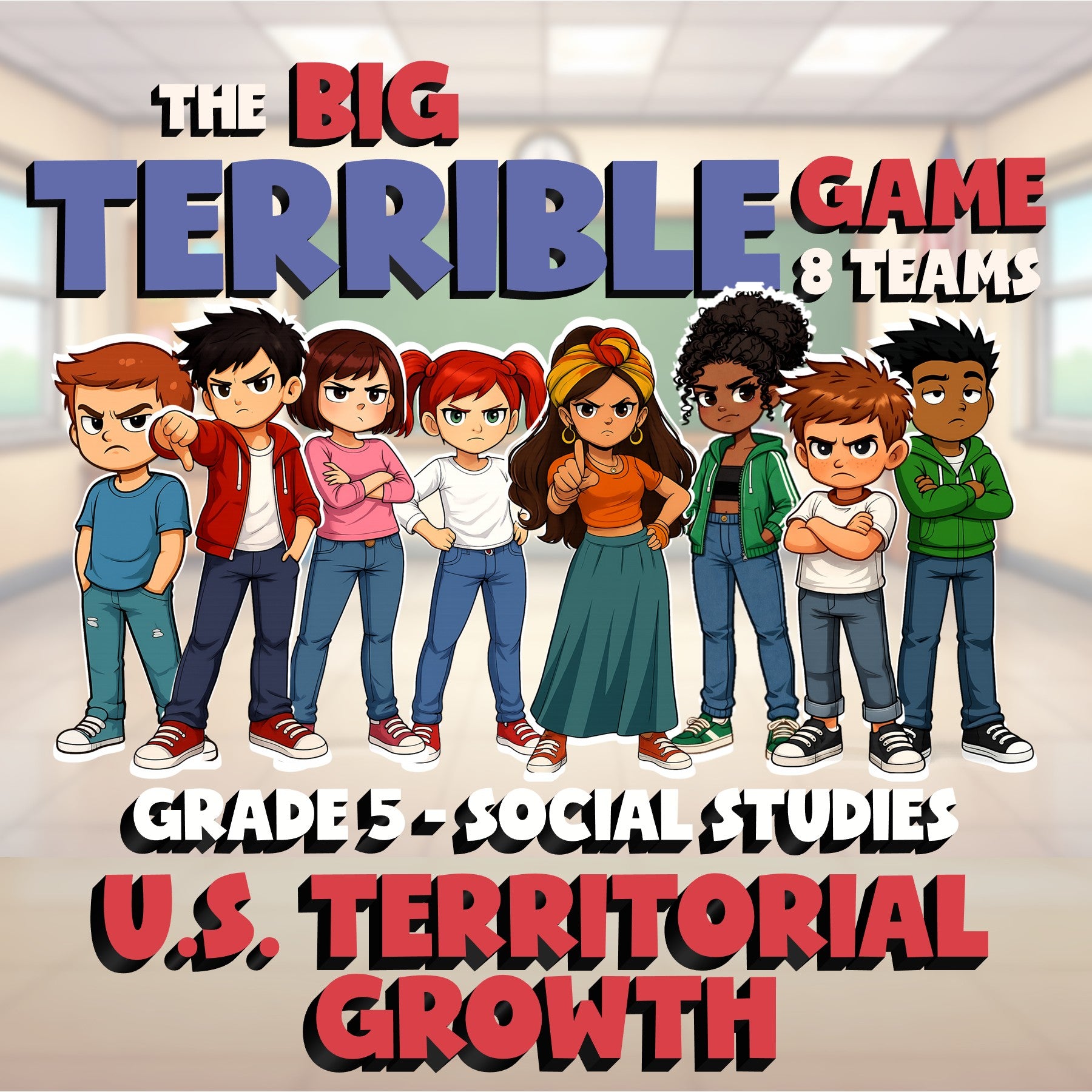 U.S. Territorial Growth BIG TERRIBLE GAME - No Prep Grade 5 Socials Review