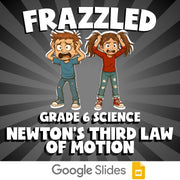 Newton's Third Law of Motion FRAZZLED Science Game - No Prep Grade 6 Review