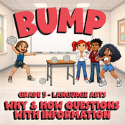 Why & How Questions with Information BUMP ELA Game - No Prep Grade 5 Review
