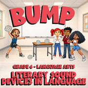 Literary Sound Devices in Language BUMP ELA Game - No Prep Grade 6 Review