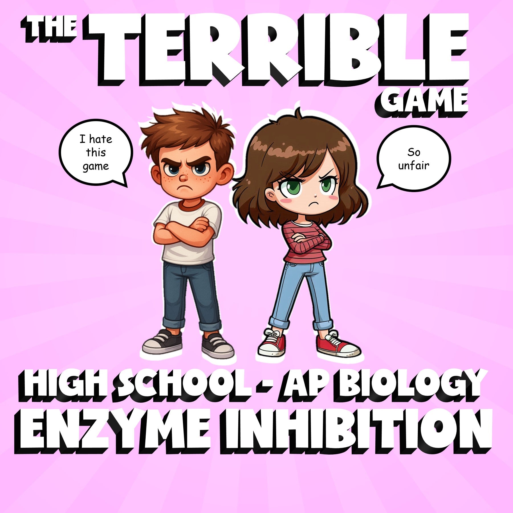 Enzyme Inhibition THE TERRIBLE GAME - No Prep AP Biology Science Review Activity