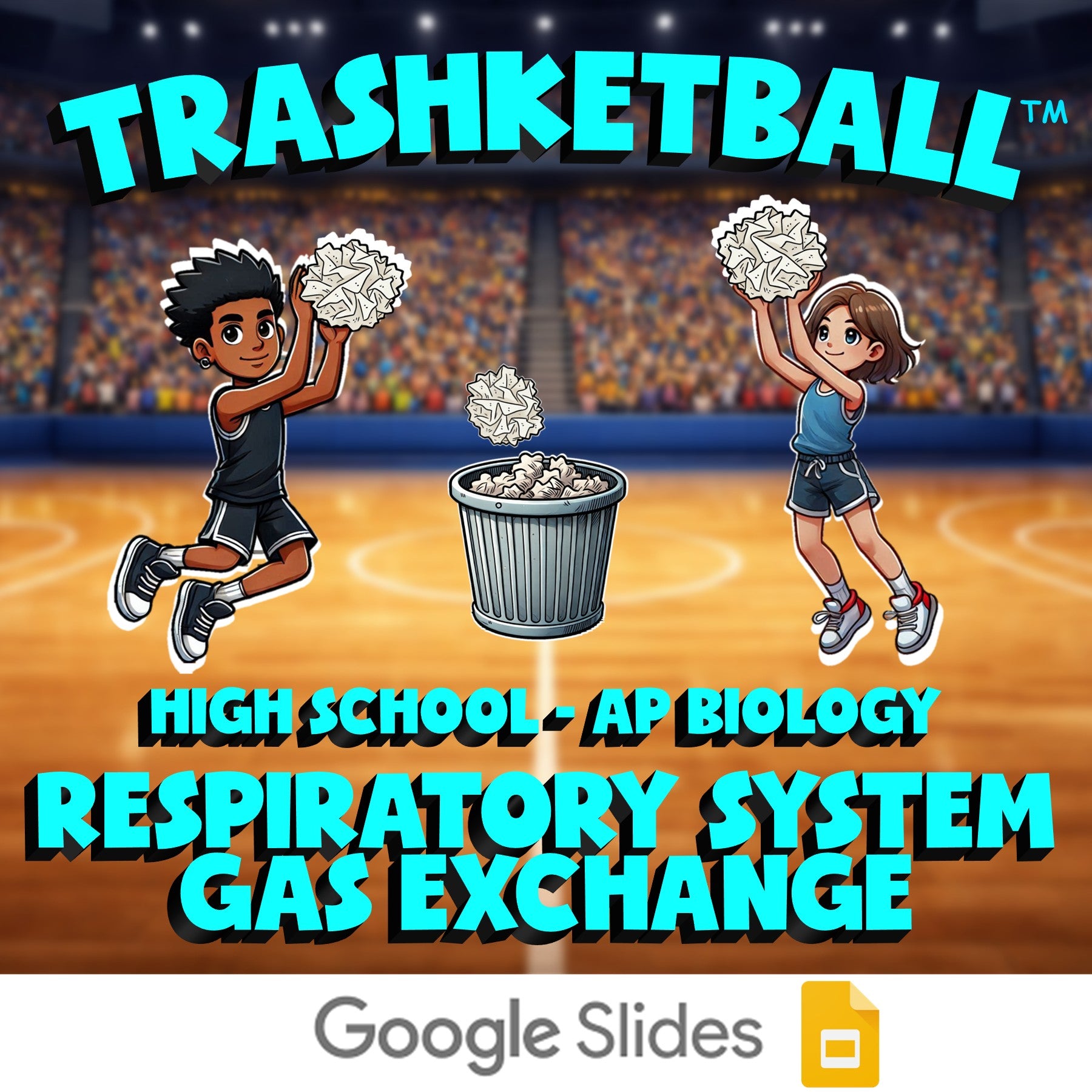 Respiratory System Gas Exchange TRASHKETBALL Science Game - No Prep AP Biology