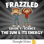 The Sun & Its Energy FRAZZLED Science Game - No Prep Grade 4 Review Activity