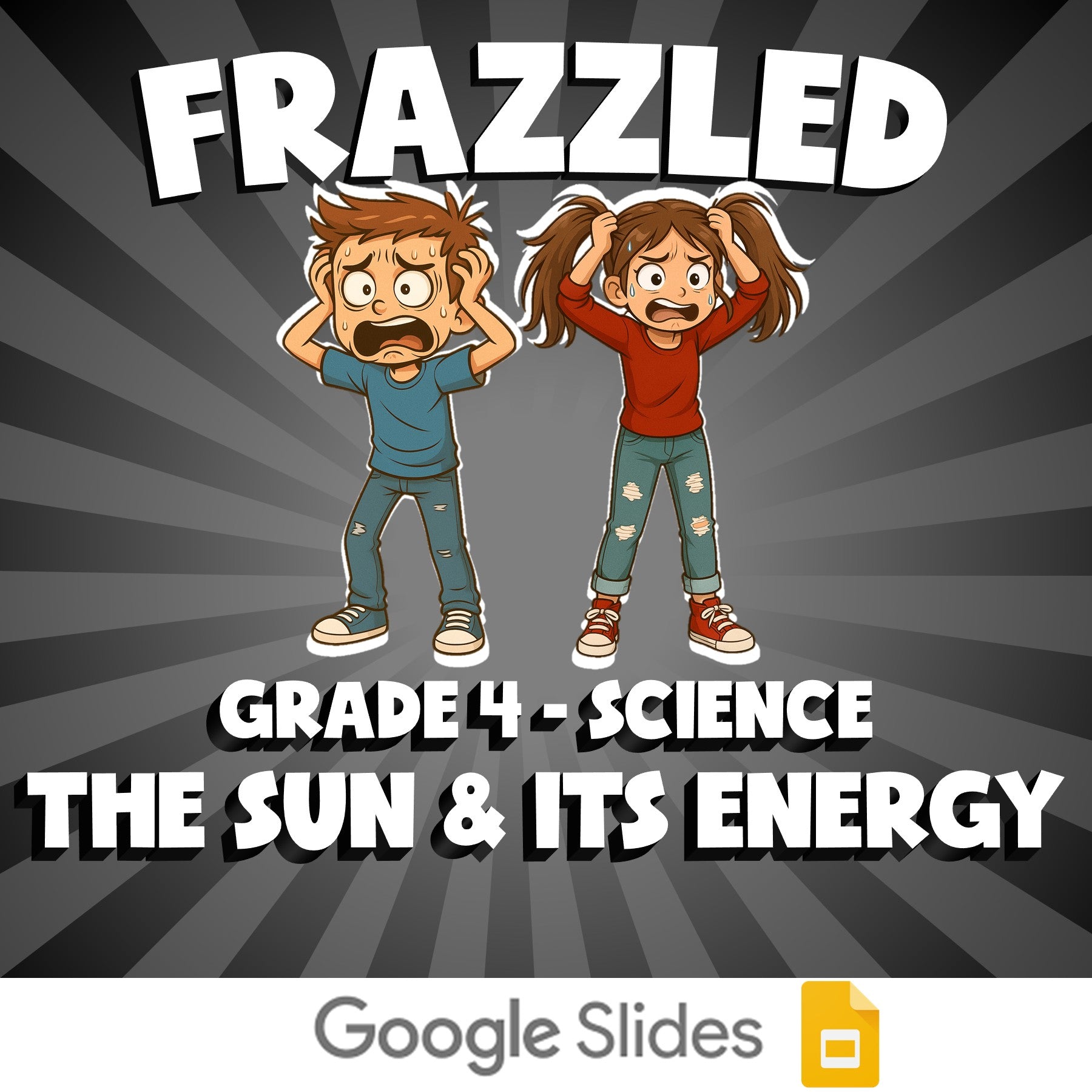 The Sun & Its Energy FRAZZLED Science Game - No Prep Grade 4 Review Activity