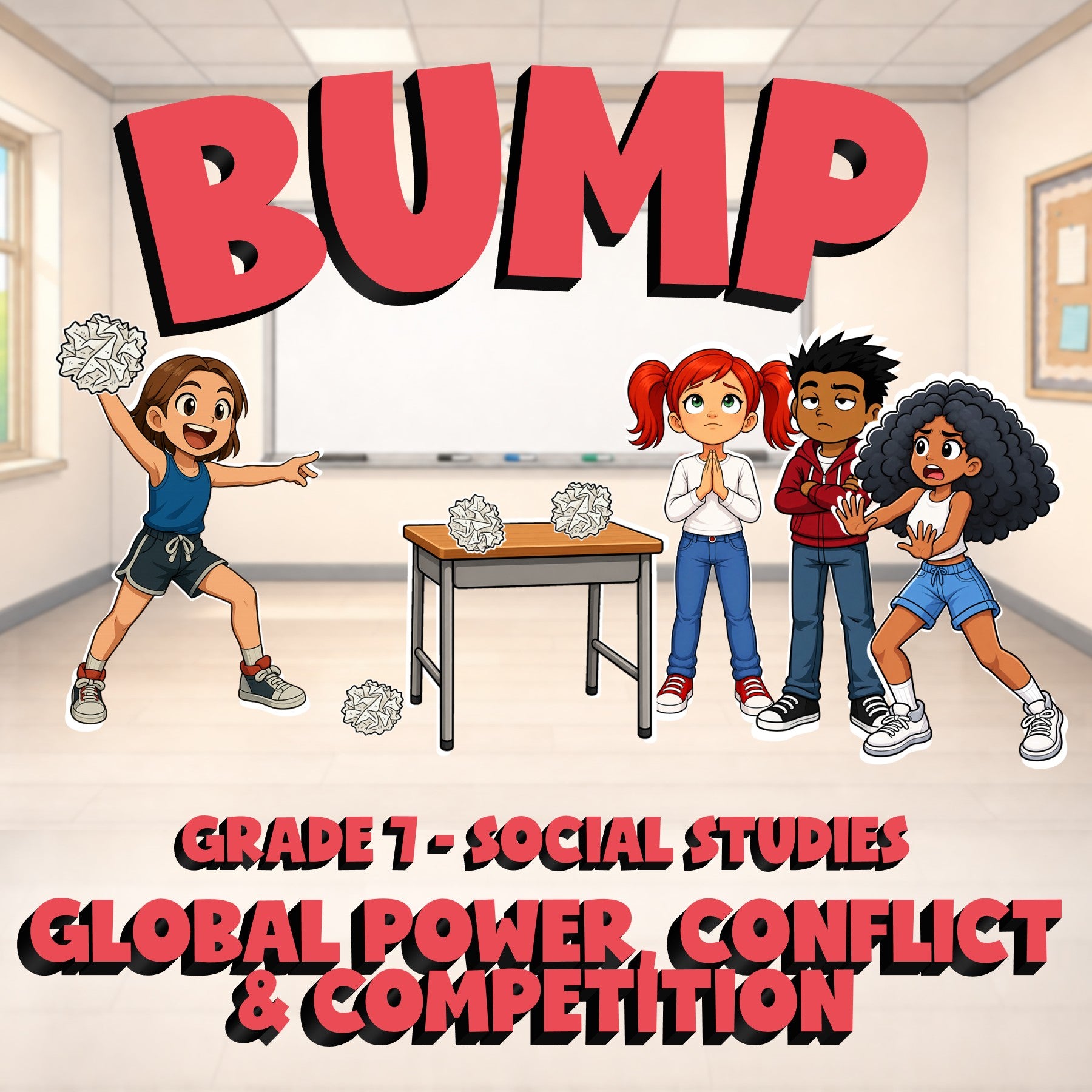 Global Power, Conflict & Competition BUMP Socials Game - No Prep Grade 7 Review