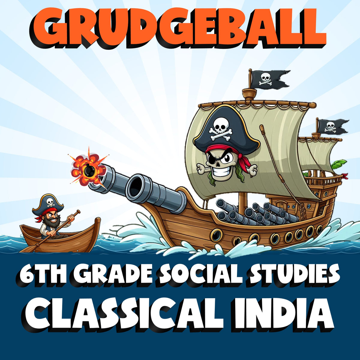 Classical India GRUDGEBALL Socials Game - No Prep Grade 6 Review Activity